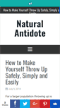 Mobile Screenshot of naturalantidote.com