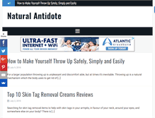 Tablet Screenshot of naturalantidote.com